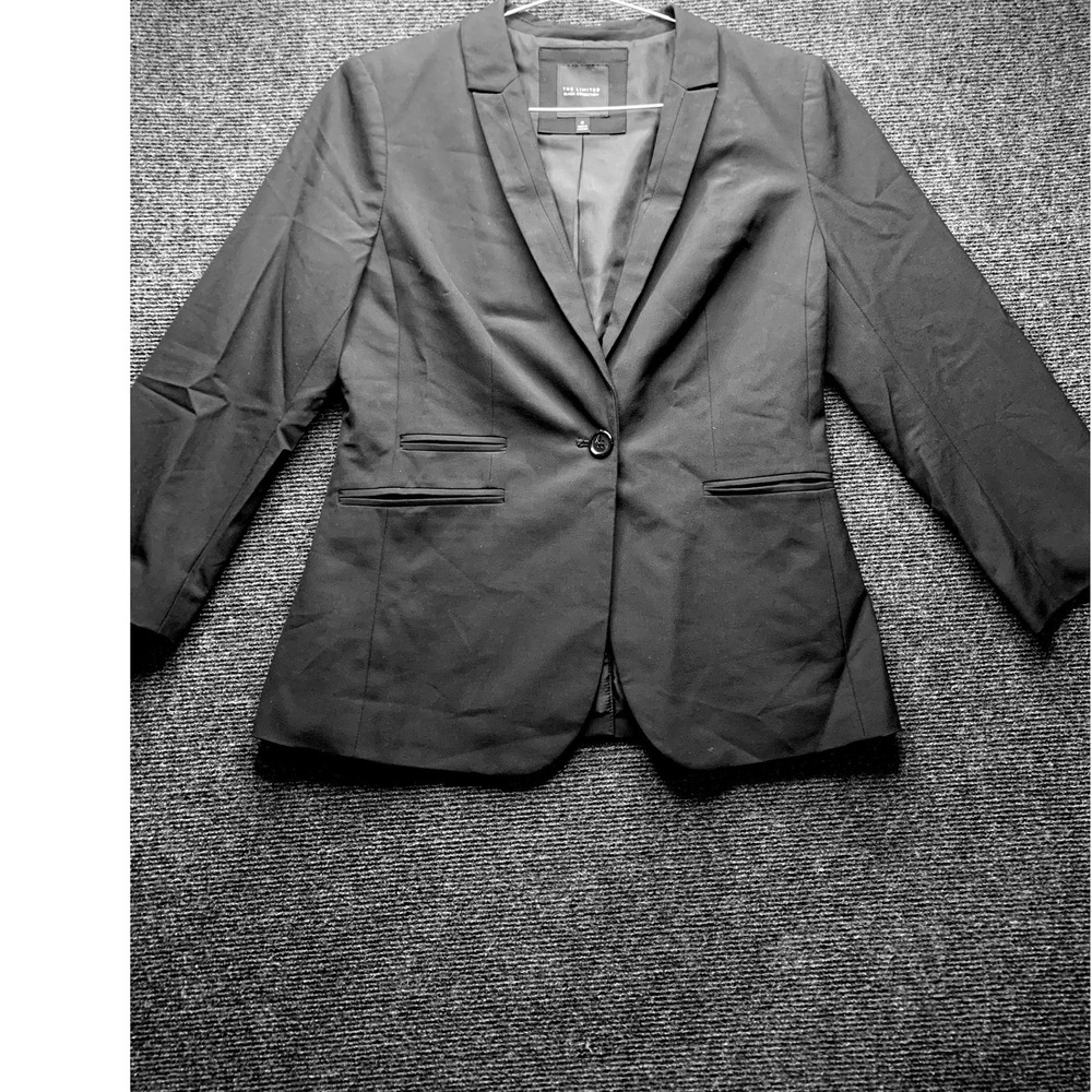 The Limited Black Collection Blazer Women Size M Black Professional Career Chic
